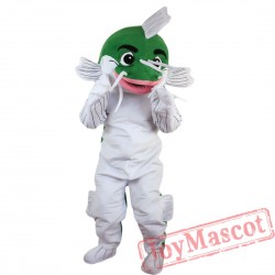 Green Fish Mascot Costume for Adult