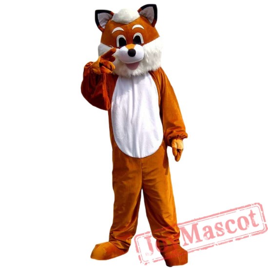Brown Fox Mascot Costume for Adult