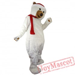 Christmas Polar Bear Mascot Costume for Adult