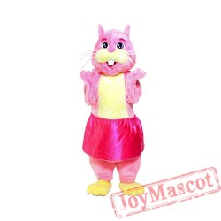 Pink Hamster Mascot Costume for Adult