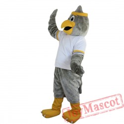 Sport Grey Eagle Mascot Costume for Adult