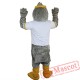 Sport Grey Eagle Mascot Costume for Adult