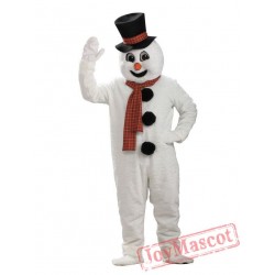Snowman Mascot Costume for Adult