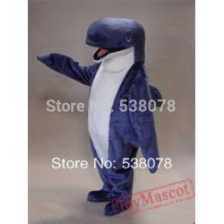 Sea Animal Blue Whale Mascot Costume for Adult