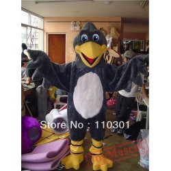 Mr Black Bird Hawk Eagle Mascot Costume for Adult