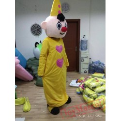Yellow Hat Boy Bumba Mascot Costume for Adult