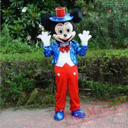 Disney Blue Mickey / Minnie Mouse Mascot Costume for Adult