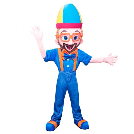 Blippi Farmer Mascot costume
