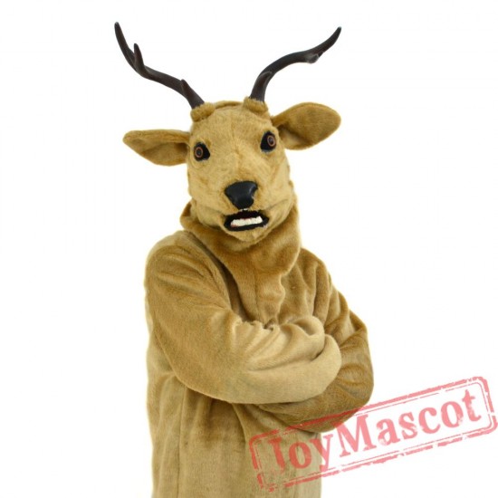 Animal Elk Fursuit Mascot Costume for Adult