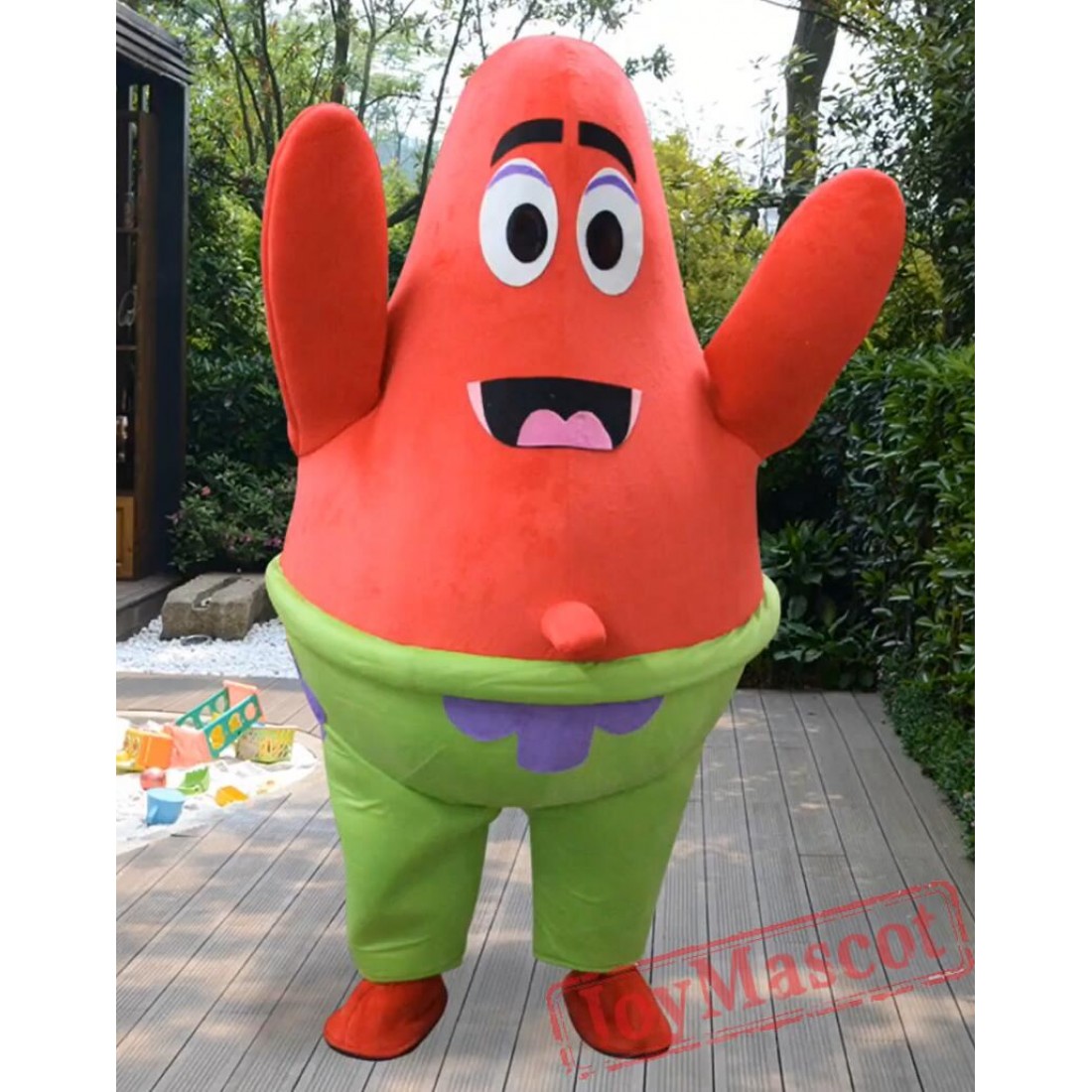 Patrick Star Cartoon Mascot Costume for Adults.