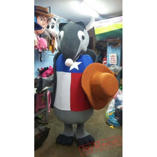 Animal Texas Armadillo Mascot Costume for Adult 