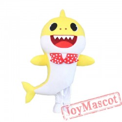 Blue Baby Shark Mascot Costume for Adults
