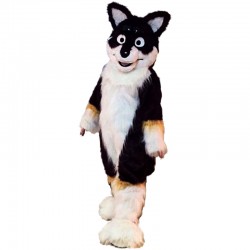 Brown Dog Fox Husky Mascot Costume