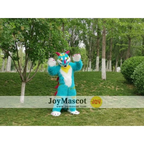 Blue Dragon Realistic Fursuit Animal Mascot Costumes