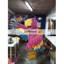 Parrot Hot Pink Animal Farm Mascot Costume