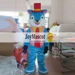 Blue Fox Mascot Costume Cosplay Party