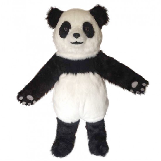 Giant Panda Long Hair Mascot Costume