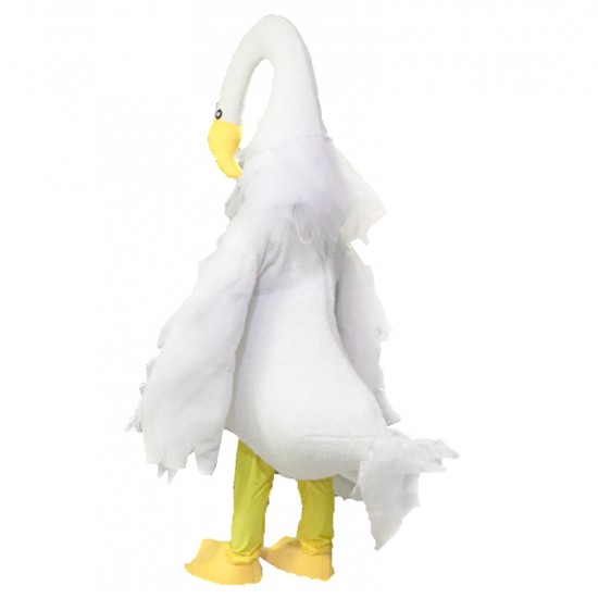 Long Necked Swan Mascot Costume