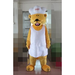Yellow Weasel Mascot Costume