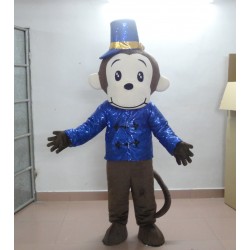 Blue Monkey Mascot Costume
