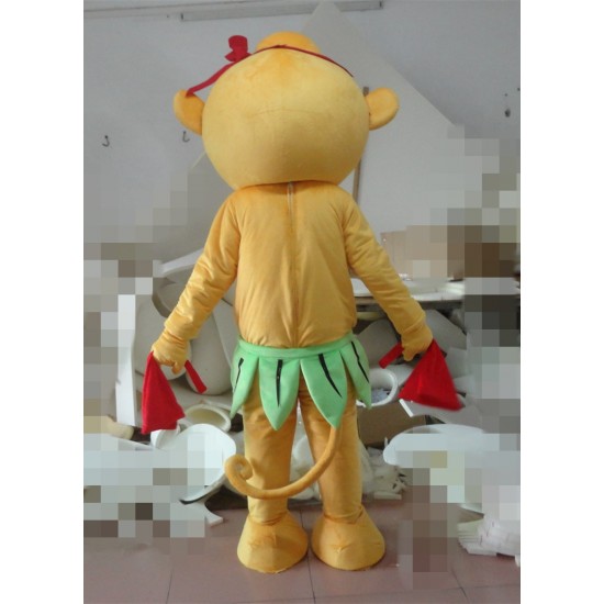 Cartoon Adult Little Yellow Monkey Mascot Costume