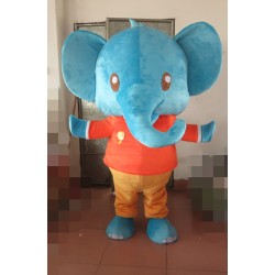 Blue Elephant Mascot Costumes Huge Mascot Costume