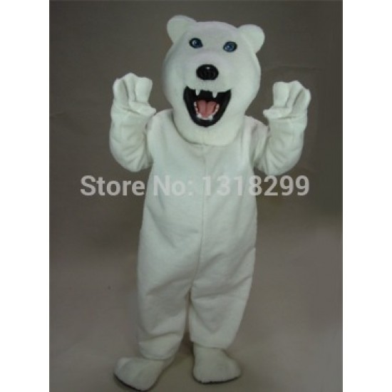 Iggy White Bear Mascot Costume
