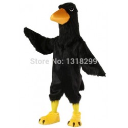 Black Big Bird Raven Mascot Costume
