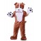 Plush Bulldog Mascot Costume