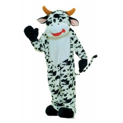 Plush Cow Mascot Costume