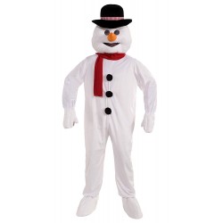 Plush Snowman Mascot Costume