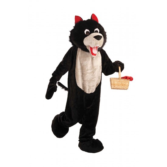 Deluxe Plush Wolf Mascot Costume