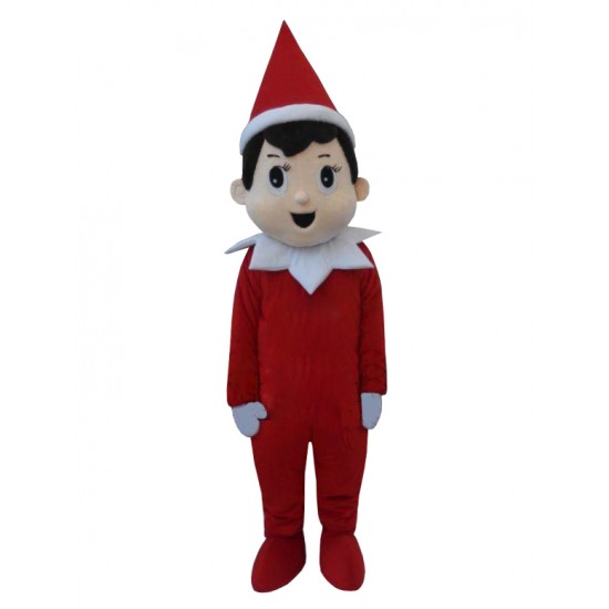 Christmas Boy Elf Mascot Costume