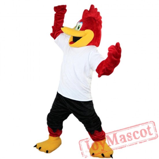 Red Sport Eagle Mascot Costume