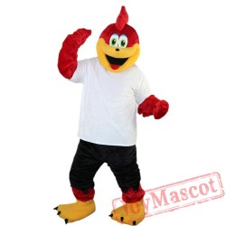 Red Sport Eagle Mascot Costume