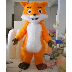 Helmet Orange Cat Mascot Costume