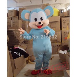 Blue Monkey Adult Mascot Costume
