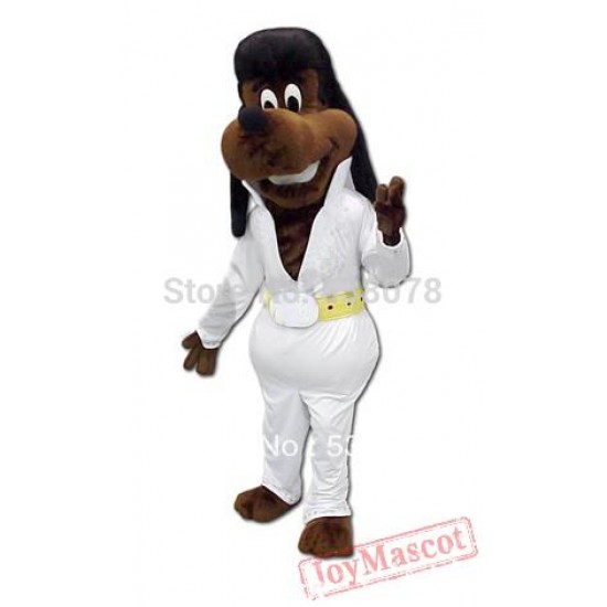 Dark Brown Dog Adult Mascot Costume