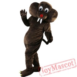 Brown Gopher Mole Mascot Costume