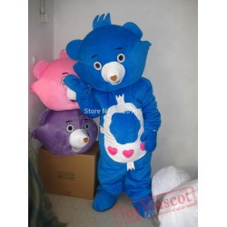 Blue Bear Mascot Costume