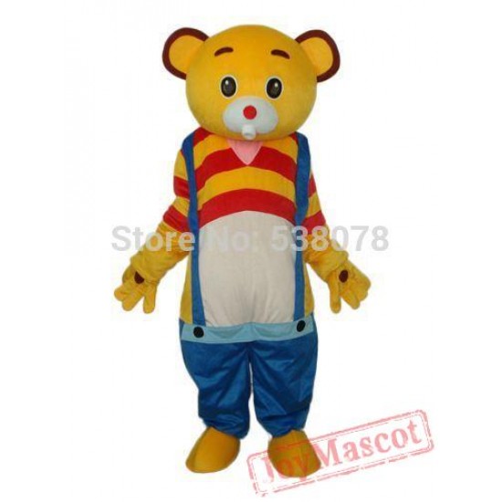 Yellow Bear Mascot Costume