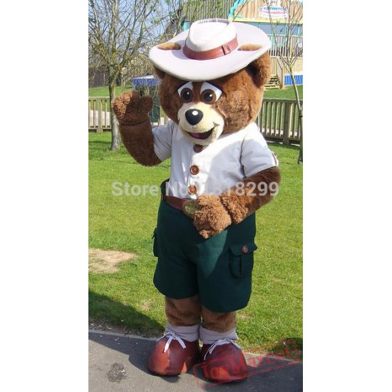 Buddy Bear Crealy Park In Devon Mascot Costume