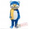Adult Blue Tiger Mascot Costume