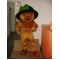 Long Hair Plush Brown Teddy Bear Mascot Costume