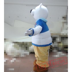 Adult Big White Bear Mascot Costume