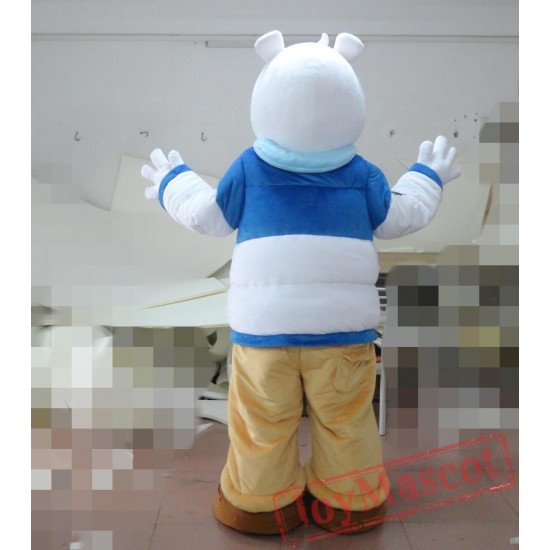 Adult Big White Bear Mascot Costume