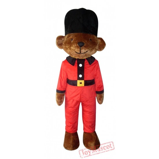 Professional Mascot Costume Black Hat Bear