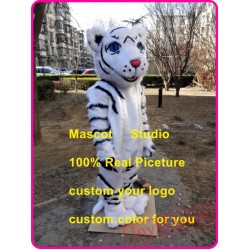 White Tiger Mascot Costume Plush Tiger