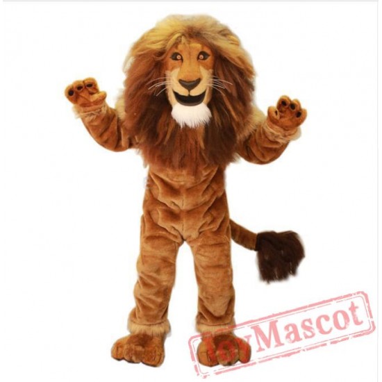 Power Lion Mascot Costume Adult