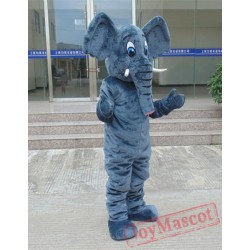 Cartoon Long-Haired Elephant Mascot Costume